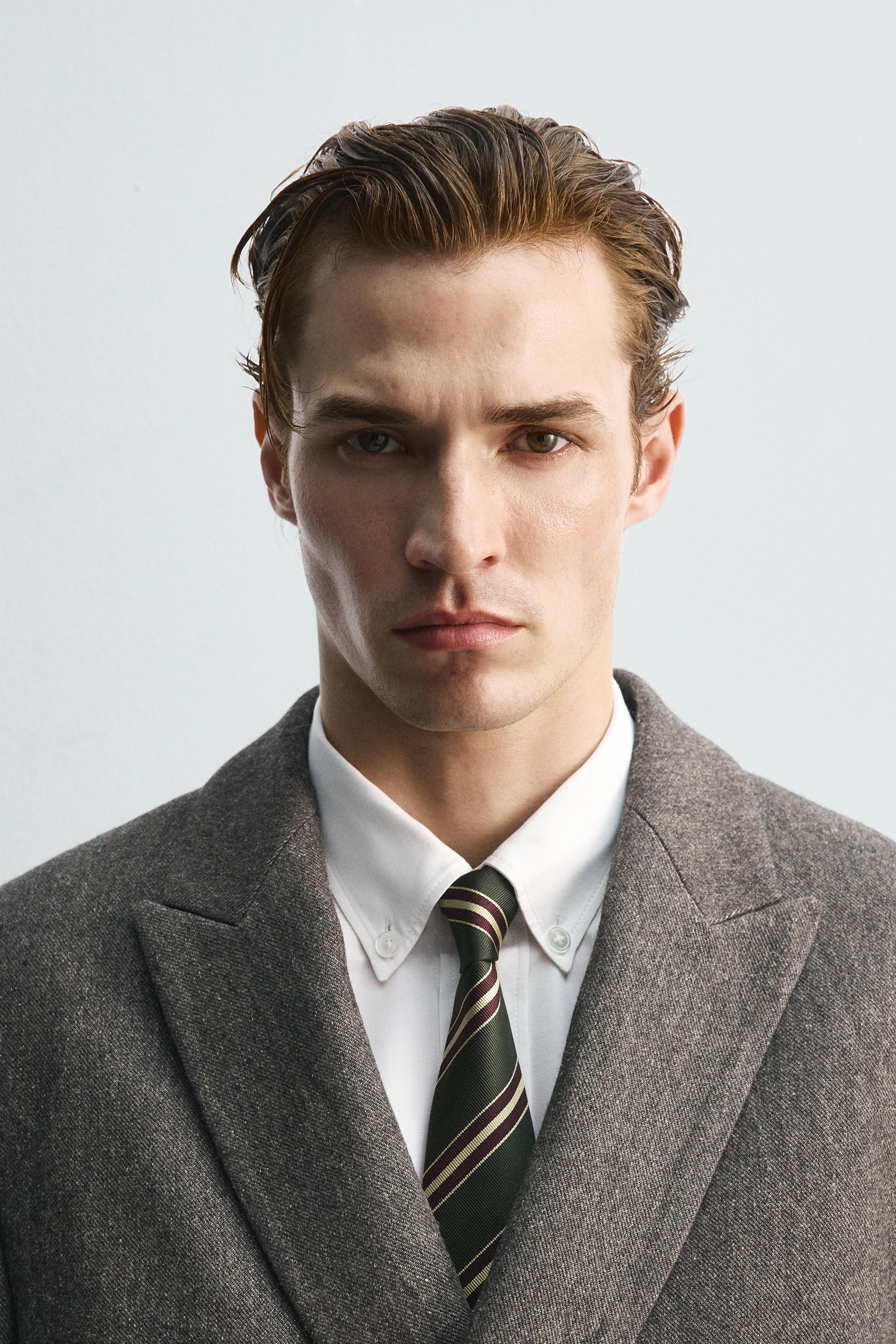 CRAVATE 100% SOIE À RAYURES ÉDITION LIMITÉE